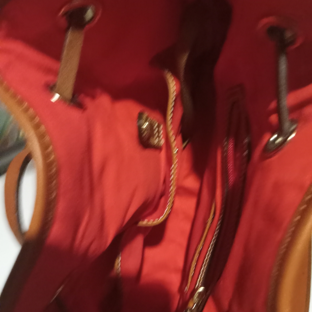 Dooney & Bourke Suede Drawstring Bag - Picture 5 of 7